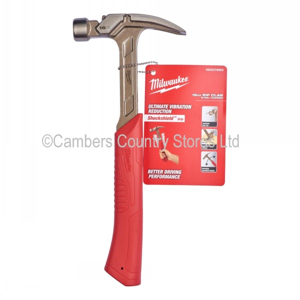 Milwaukee RIP Claw Hammer 16oz/450g Cambers Country Store